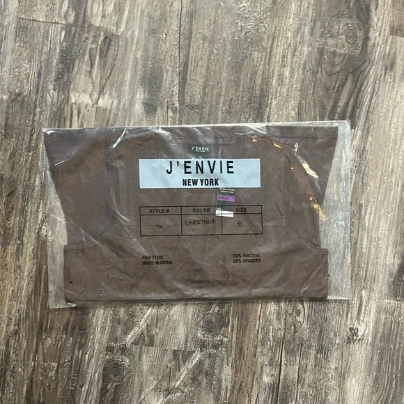 J’Envie Tank Top Brown Chestnut Blouse Women’s Size Small, Medium, Large NWT - Picture 3 of 9